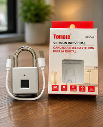 🔐 CANDADO CON HUELLA DACTILAR, Seguridad Inteligente👆